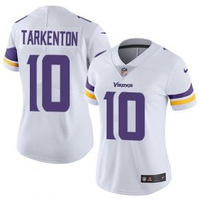Wholesale Cheap Nike Vikings #10 Fran Tarkenton White Women\'s Stitched NFL Vapor Untouchable Limited Jersey