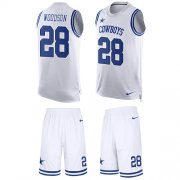 Wholesale Cheap Nike Cowboys #28 Darren Woodson White Men's Stitched NFL Limited Tank Top Suit Jersey