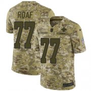 Wholesale Cheap Nike Saints #77 Willie Roaf Camo Men's Stitched NFL Limited 2018 Salute To Service Jersey