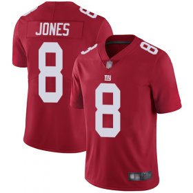 Wholesale Cheap Nike Giants #8 Daniel Jones Red Alternate Men\'s Stitched NFL Vapor Untouchable Limited Jersey