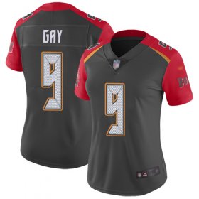 Wholesale Cheap Nike Buccaneers #9 Matt Gay Gray Women\'s Stitched NFL Limited Inverted Legend Jersey