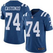 Wholesale Cheap Nike Colts #74 Anthony Castonzo Royal Blue Men's Stitched NFL Limited Rush Jersey
