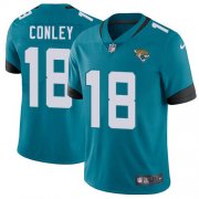 Wholesale Cheap Nike Jaguars #18 Chris Conley Teal Green Alternate Men's Stitched NFL Vapor Untouchable Limited Jersey