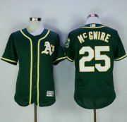 Wholesale Cheap Athletics #25 Mark McGwire Green Flexbase Authentic Collection Stitched MLB Jersey