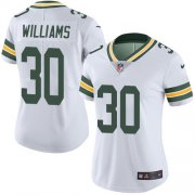 Wholesale Cheap Nike Packers #30 Jamaal Williams White Women's Stitched NFL Vapor Untouchable Limited Jersey
