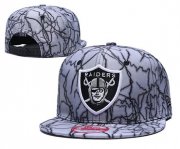 Wholesale Cheap Raiders Team Logo Gray Adjustable Hat TX
