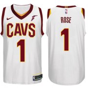 Wholesale Cheap Nike NBA Cleveland Cavaliers #1 Derrick Rose Jersey 2017-18 New Season White Jersey