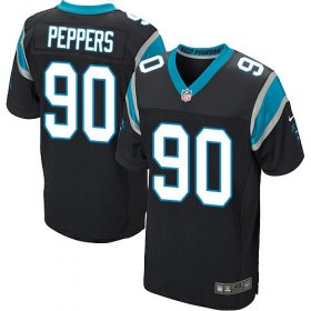 Wholesale Cheap Nike Panthers #90 Julius Peppers Black Team Color Men\'s Stitched NFL Elite Jersey