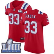 Wholesale Cheap Nike Patriots #33 Kevin Faulk Red Alternate Super Bowl LIII Bound Men's Stitched NFL Vapor Untouchable Elite Jersey