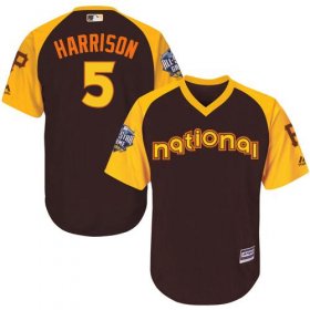 Wholesale Cheap Pirates #5 Josh Harrison Brown 2016 All-Star National League Stitched Youth MLB Jersey