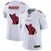 Wholesale Cheap Arizona Cardinals #1 Kyler Murray White Men's Nike Team Logo Dual Overlap Limited NFL Jersey