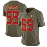 Wholesale Cheap Nike Chiefs #59 Reggie Ragland Olive Youth Stitched NFL Limited 2017 Salute to Service Jersey