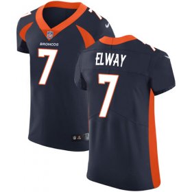 Wholesale Cheap Nike Broncos #7 John Elway Navy Blue Alternate Men\'s Stitched NFL Vapor Untouchable Elite Jersey