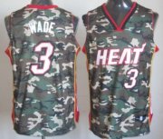 Wholesale Cheap Miami Heat #3 Dwyane Wade Camo Fashion Jersey