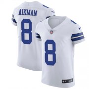 Wholesale Cheap Nike Cowboys #8 Troy Aikman White Men's Stitched NFL Vapor Untouchable Elite Jersey