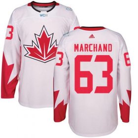 Wholesale Cheap Team Canada #63 Brad Marchand White 2016 World Cup Stitched Youth NHL Jersey