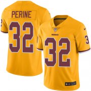 Wholesale Cheap Nike Redskins #32 Samaje Perine Gold Youth Stitched NFL Limited Rush Jersey