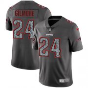 Wholesale Cheap Nike Patriots #24 Stephon Gilmore Gray Static Men's Stitched NFL Vapor Untouchable Limited Jersey