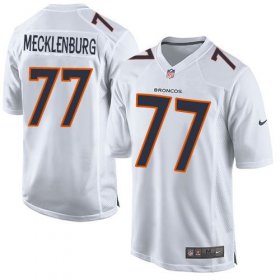 Wholesale Cheap Nike Broncos #77 Karl Mecklenburg White Men\'s Stitched NFL Game Event Jersey