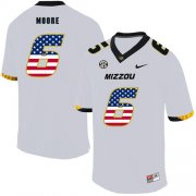 Wholesale Cheap Missouri Tigers 6 J'Mon Moore White USA Flag Nike College Football Jersey