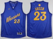 Wholesale Cheap Men's Golden State Warriors #23 Draymond Green adidas Royal Blue 2016 Christmas Day Stitched NBA Swingman Jersey