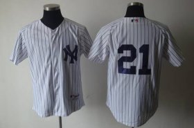 Wholesale Cheap Yankees #21 Paul O\'Neill White Cooperstown Stitched MLB Jersey