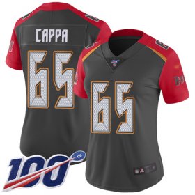 Wholesale Cheap Nike Buccaneers #65 Alex Cappa Gray Women\'s Stitched NFL Limited Inverted Legend 100th Season Jersey