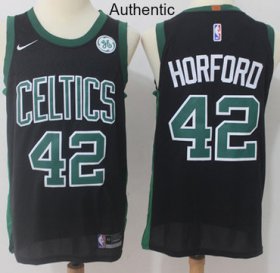 Wholesale Cheap Nike Boston Celtics #42 Al Horford Black NBA Authentic Statement Edition Jersey