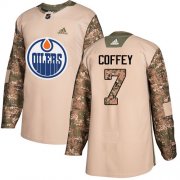 Wholesale Cheap Adidas Oilers #7 Paul Coffey Camo Authentic 2017 Veterans Day Stitched NHL Jersey