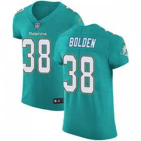 Wholesale Cheap Nike Dolphins #38 Brandon Bolden Aqua Green Team Color Men\'s Stitched NFL Vapor Untouchable Elite Jersey