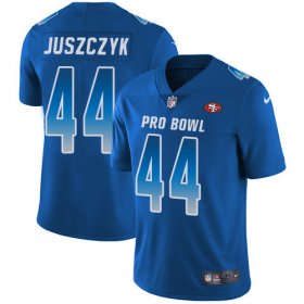 Wholesale Cheap Nike 49ers #44 Kyle Juszczyk Royal Youth Stitched NFL Limited NFC 2018 Pro Bowl Jersey