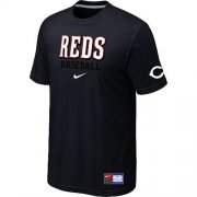 Wholesale Cheap Cincinnati Reds Nike Short Sleeve Practice MLB T-Shirt Black