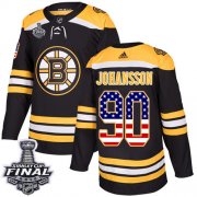 Wholesale Cheap Adidas Bruins #90 Marcus Johansson Black Home Authentic USA Flag 2019 Stanley Cup Final Stitched NHL Jersey