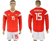 Wholesale Cheap Russia #15 Miranchuk Red Home Long Sleeves Soccer Country Jersey