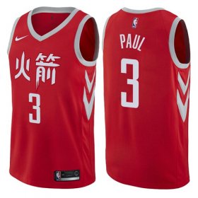 Wholesale Cheap Nike Houston Rockets #3 Chris Paul Red NBA Swingman City Edition Jersey
