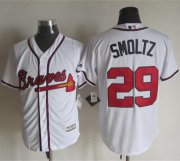 Wholesale Cheap Braves #29 John Smoltz White New Cool Base Stitched MLB Jersey