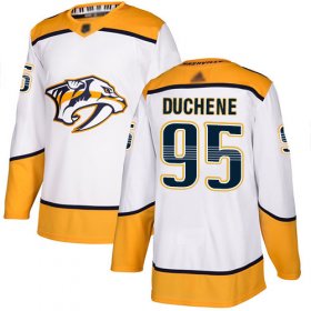 Wholesale Cheap Adidas Predators #95 Matt Duchene White Road Authentic Stitched Youth NHL Jersey