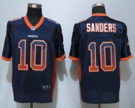 Wholesale Cheap Nike Broncos #10 Emmanuel Sanders Navy Blue Alternate Men\'s Stitched NFL Elite Drift Fashion Jersey
