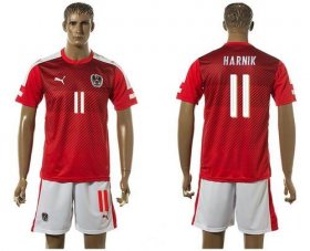 Wholesale Cheap Austria #11 Harnik Red Home Soccer Country Jersey