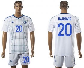 Wholesale Cheap Bosnia Herzegovina #20 Hajrovic Away Soccer Country Jersey