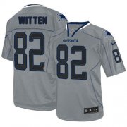 Wholesale Cheap Nike Cowboys #82 Jason Witten Lights Out Grey Men's Stitched NFL Elite Jersey