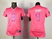Wholesale Cheap Nike Cowboys #9 Tony Romo Pink Sweetheart Women's Stitched NFL Elite Jersey
