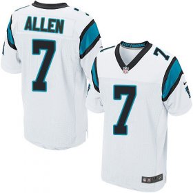 Wholesale Cheap Nike Panthers #7 Kyle Allen White Men\'s Stitched NFL Elite Jersey