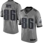 Wholesale Cheap Nike Eagles #86 Zach Ertz Gray Men's Stitched NFL Limited Gridiron Gray Jersey