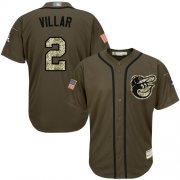 Wholesale Cheap Orioles #2 Jonathan Villar Green Salute to Service Stitched MLB Jersey