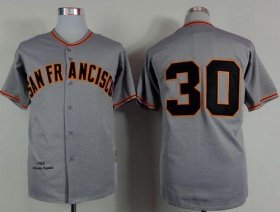 Wholesale Cheap Mitchell And Ness 1962 Giants #30 Orlando Cepeda Grey Stitched MLB Jersey