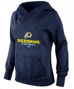 Wholesale Cheap Women's Washington Redskins Big & Tall Critical Victory Pullover Hoodie Navy Blue
