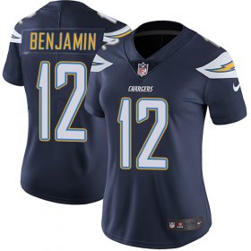 Wholesale Cheap Nike Chargers #12 Travis Benjamin Navy Blue Team Color Women\'s Stitched NFL Vapor Untouchable Limited Jersey