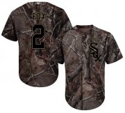 Wholesale Cheap White Sox #2 Nellie Fox Camo Realtree Collection Cool Base Stitched Youth MLB Jersey