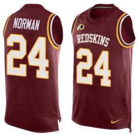 Wholesale Cheap Nike Redskins #24 Josh Norman Burgundy Red Team Color Men\'s Stitched NFL Limited Tank Top Jersey